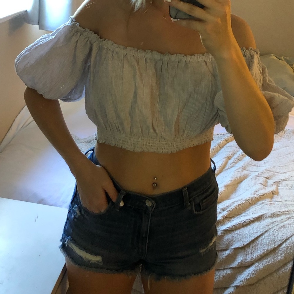 Urban Outfitters Off the Shoulder Crop Top